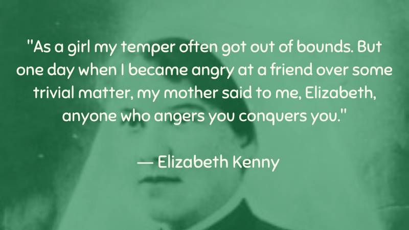 As a girl my temper often got out of bounds