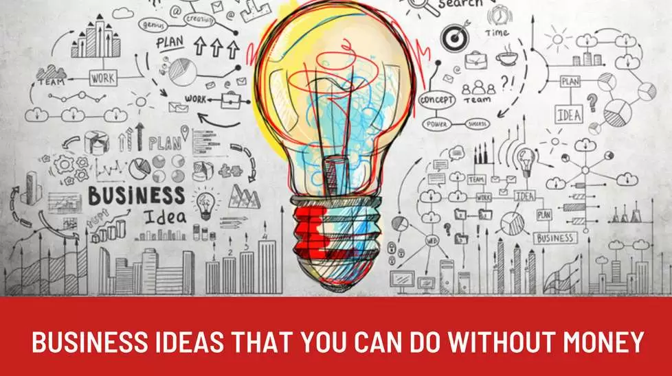 Business ideas that you can do without money