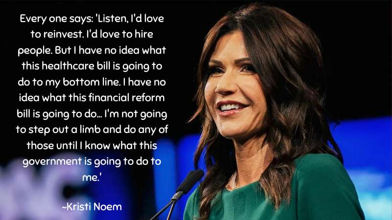 Every one says~Kristi Noem