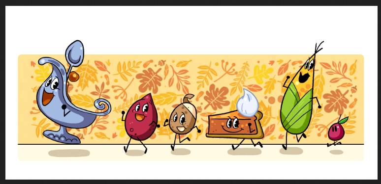 Google Doodle Celebrated Thanksgiving USA 2021