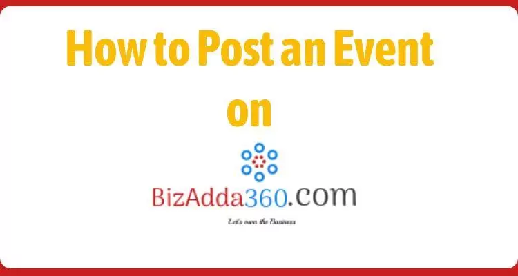 How to create an event on BizAdda360.com