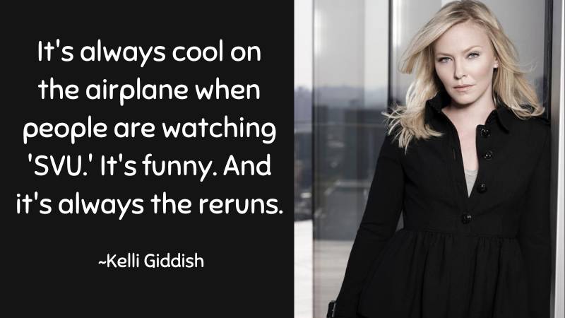 It's always cool on the airplane ~Kelli Giddish