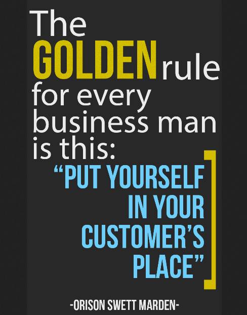 The golden rule for every businessman