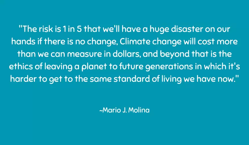 The risk is 1 in 5 that we'll have a huge disaster on our hands 
