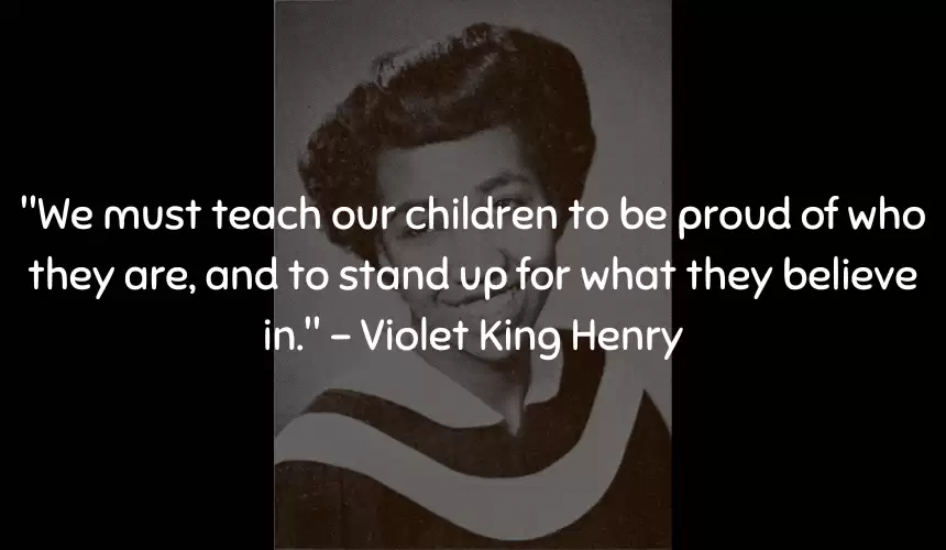 We must teach our children to be proud of who they are, and to stand up for what they believe in