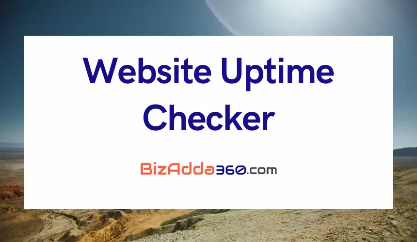 Website Uptime AND Downtime Checker free