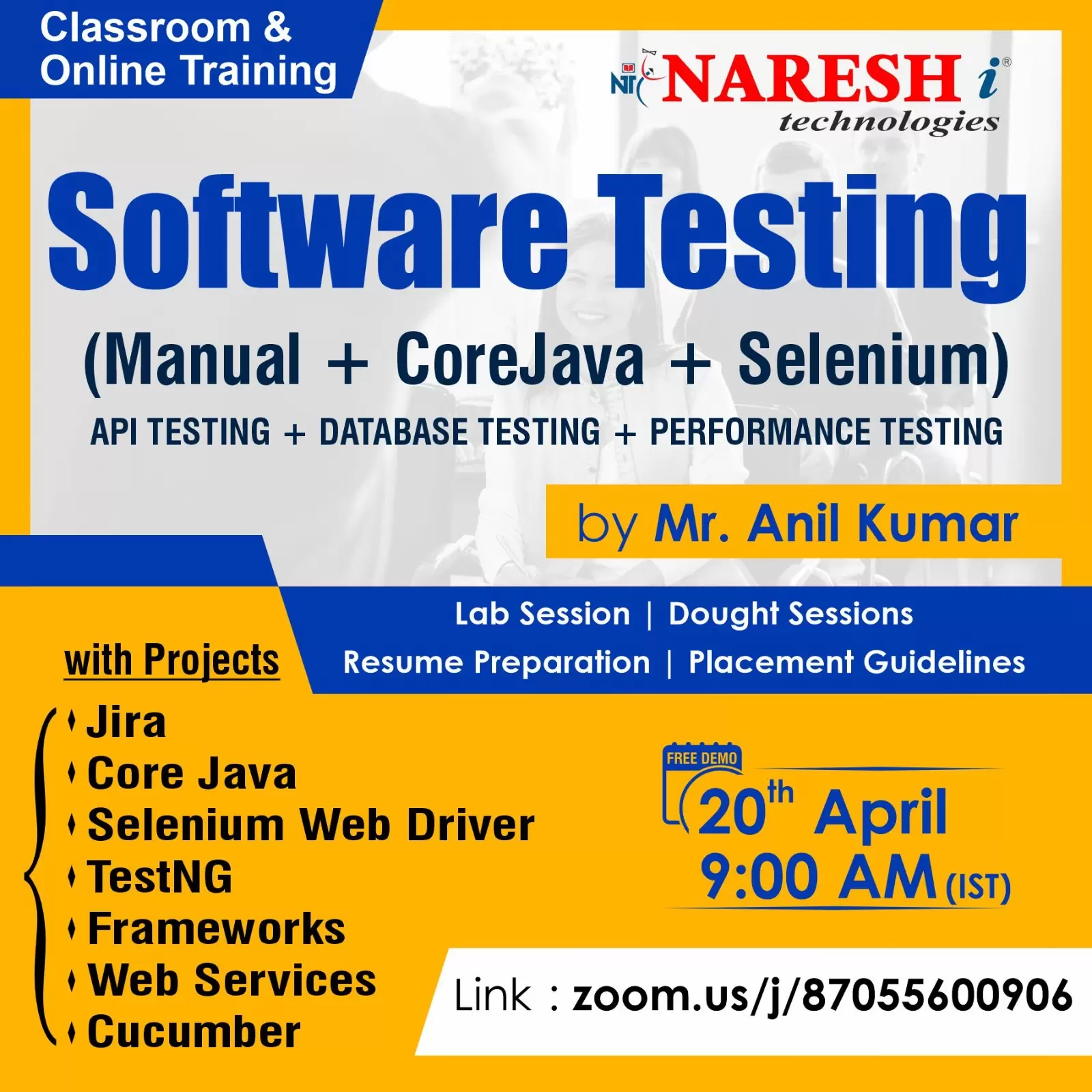Attend a Free Demo On Selenium By Mr. Anil  -NareshIT