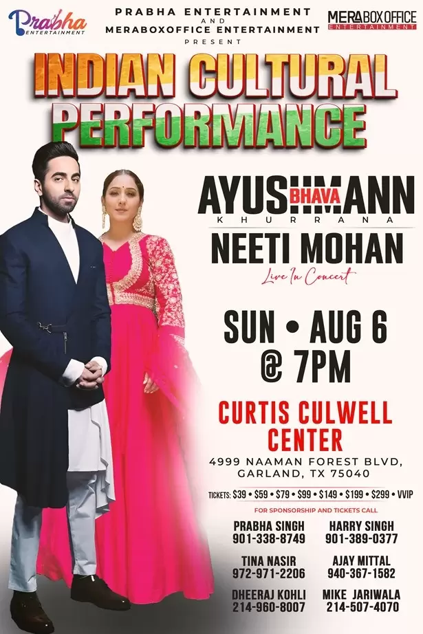 Ayushmann Khurrana and Neeti Mohan Live in Garland