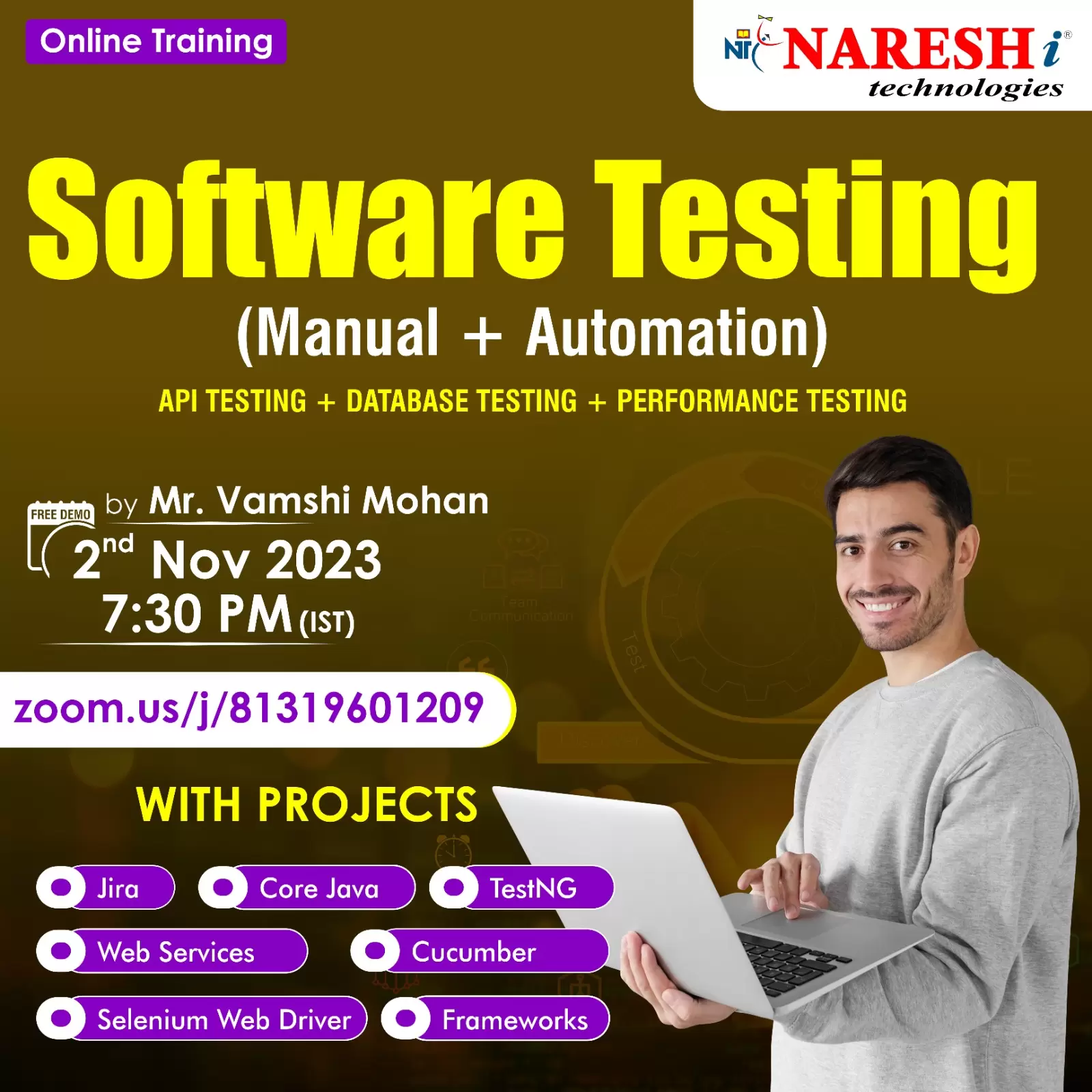 Best Online Course Software Testing Training in NareshIT