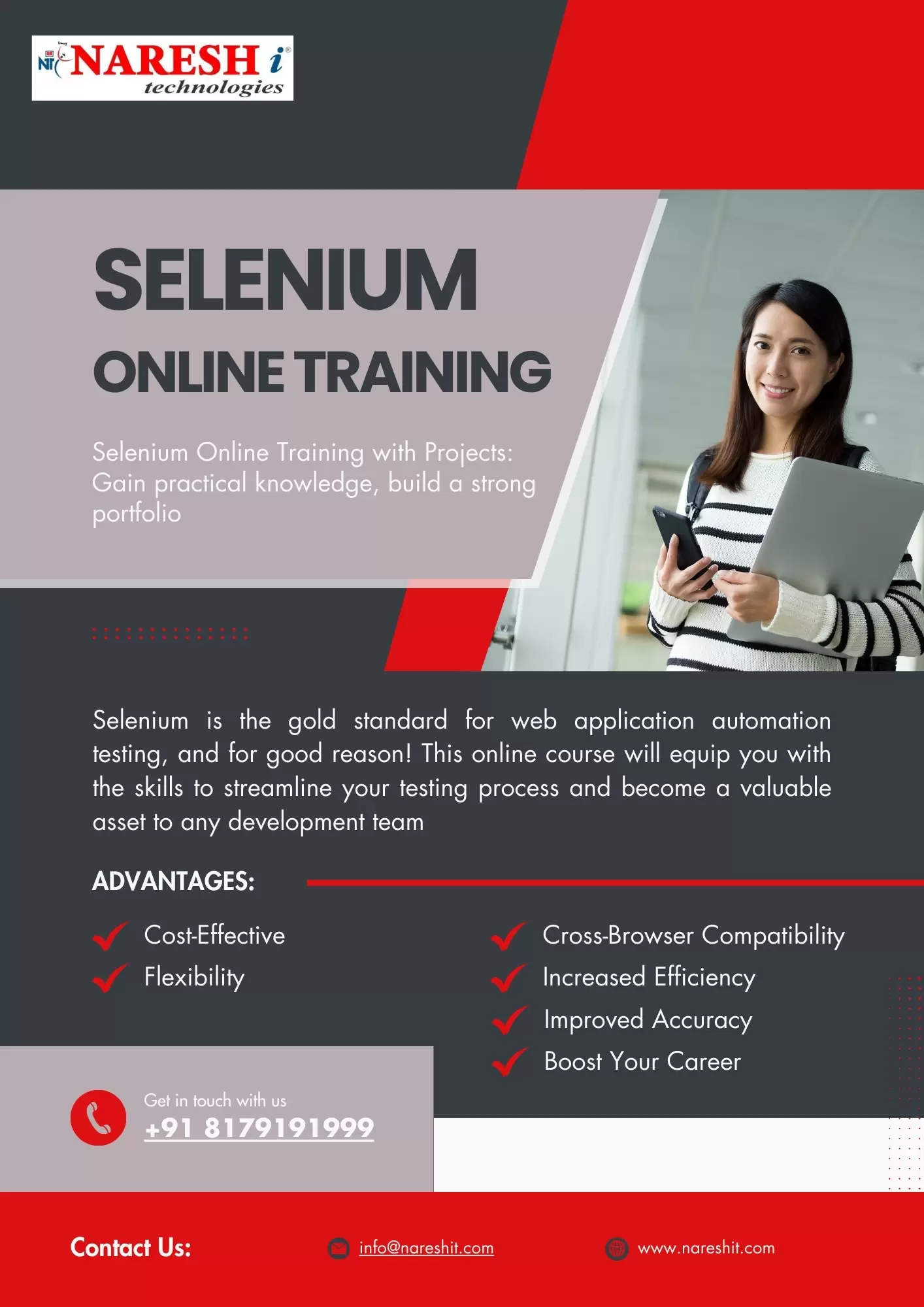 Best Selenium course Online Training in Hyderabad Naresh-IT