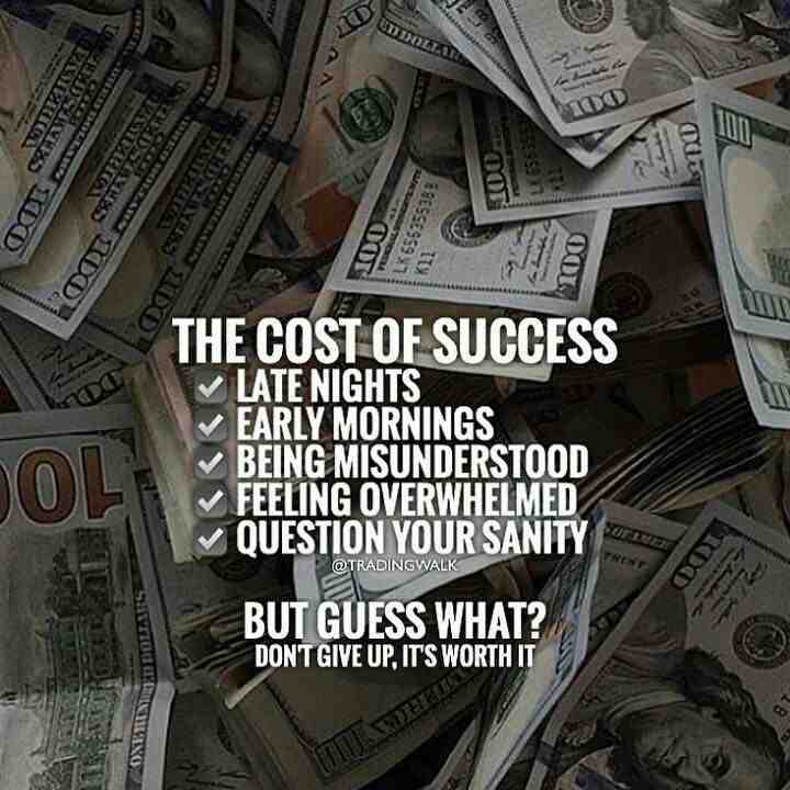 The Cost of Success Quote