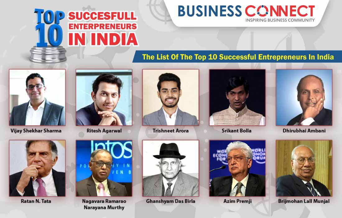 Top 10 Successful Entrepreneurs In India