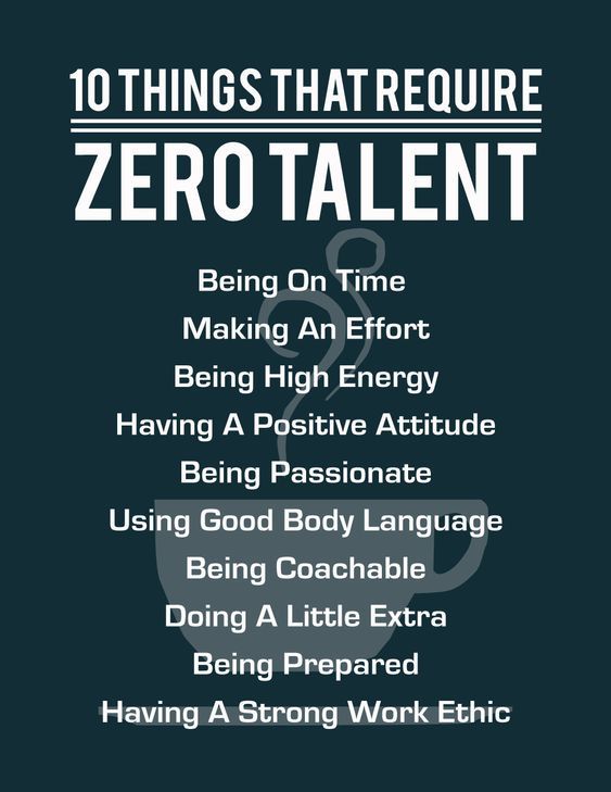 10 things that require zero talent