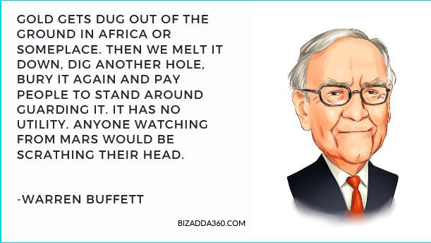 Warren Buffett quotes on gold -1