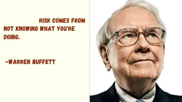 Warren Buffett quote on risk.