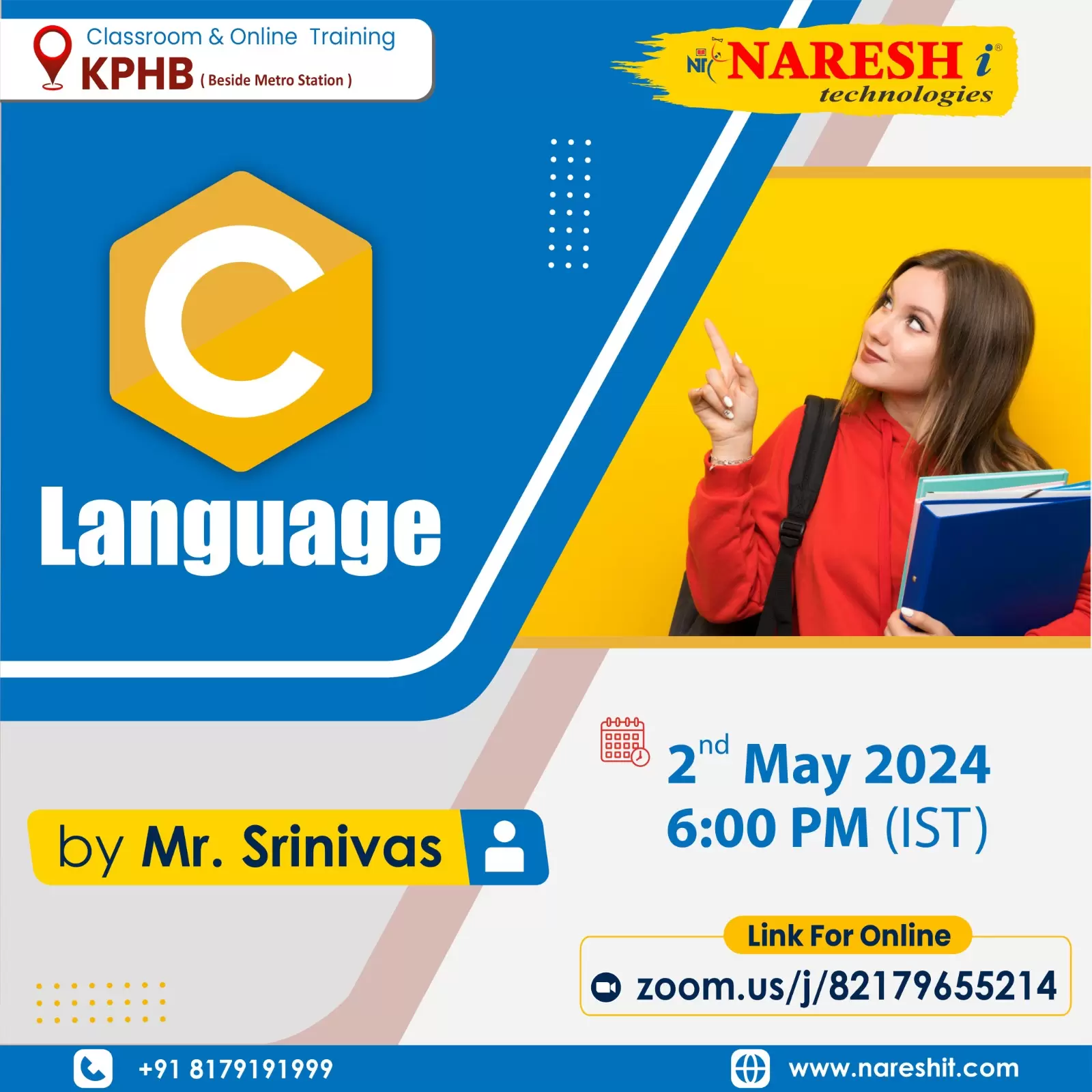 C Language Online Training In NareshIT