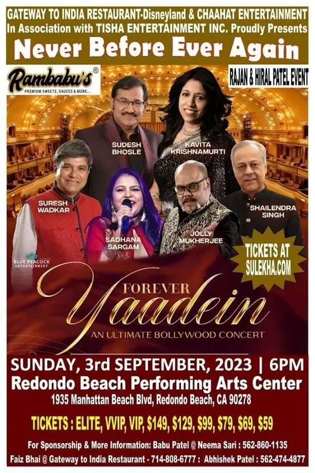 Forever Yaadein - An Ultimate Bollywood Musical Concert 2023