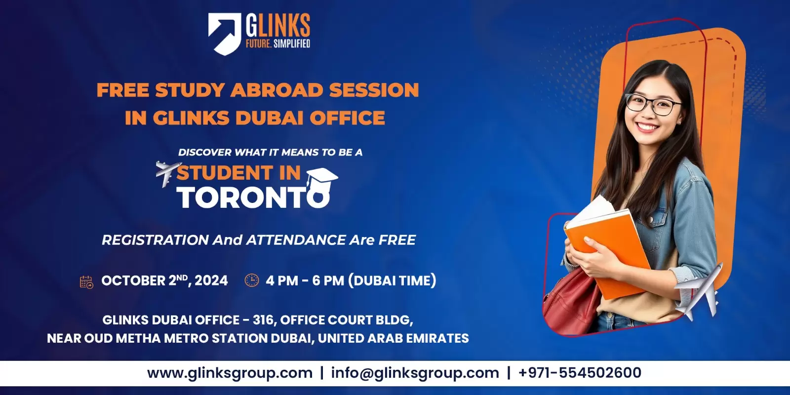 FREE Study Abroad Session – Glinks Dubai!