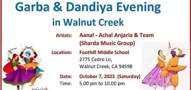 Garba and Dandiya Evening in Walnut Creek