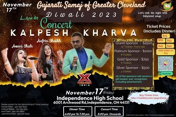 Gujarati Samaj of Greater Cleveland Diwali Party 2023