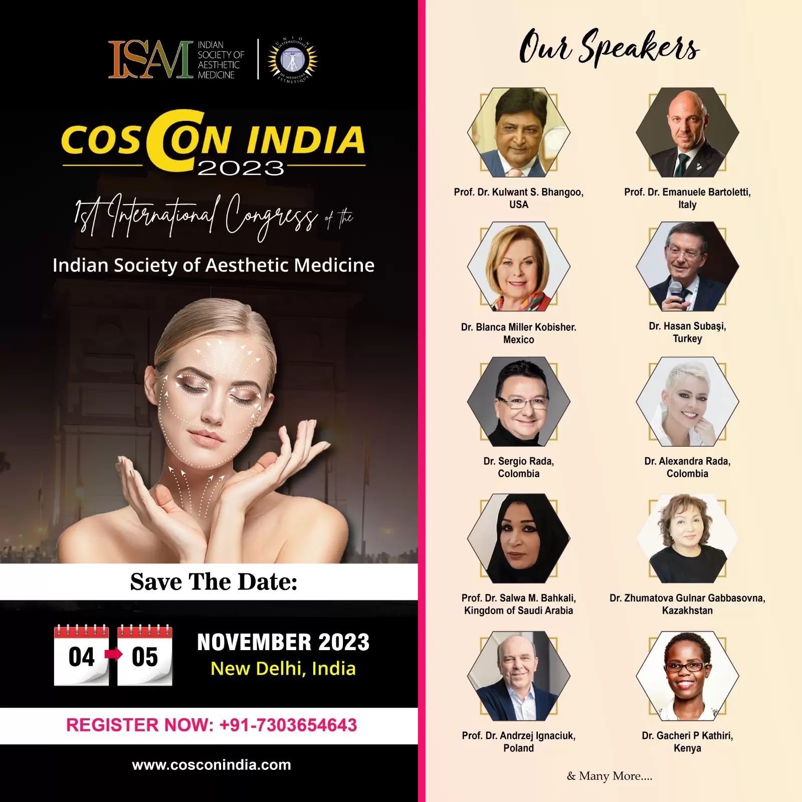 Indian Society of Aesthetic Medicine: Coscon India 2023