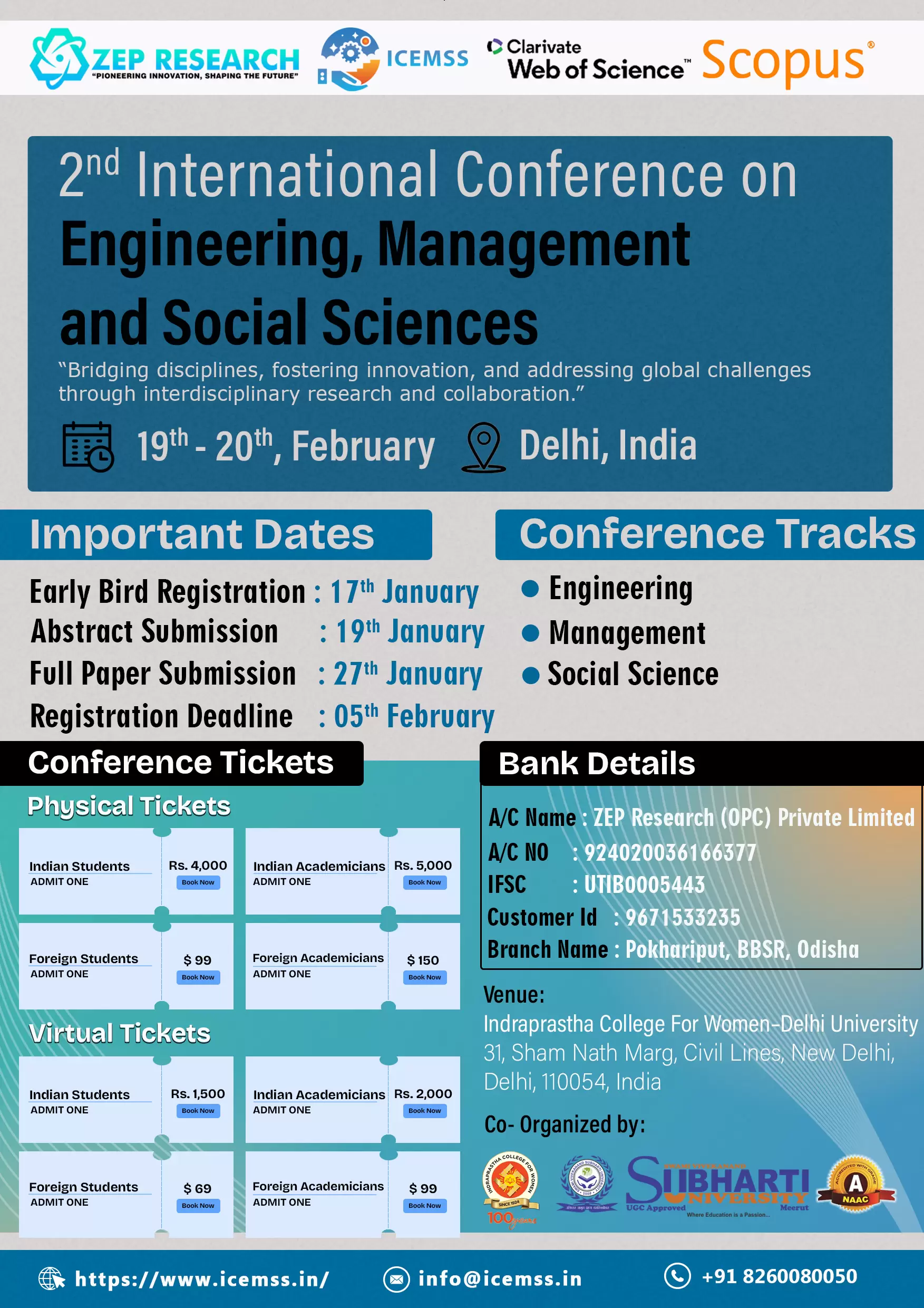 International Conference on Engineering, Management and Social Sc