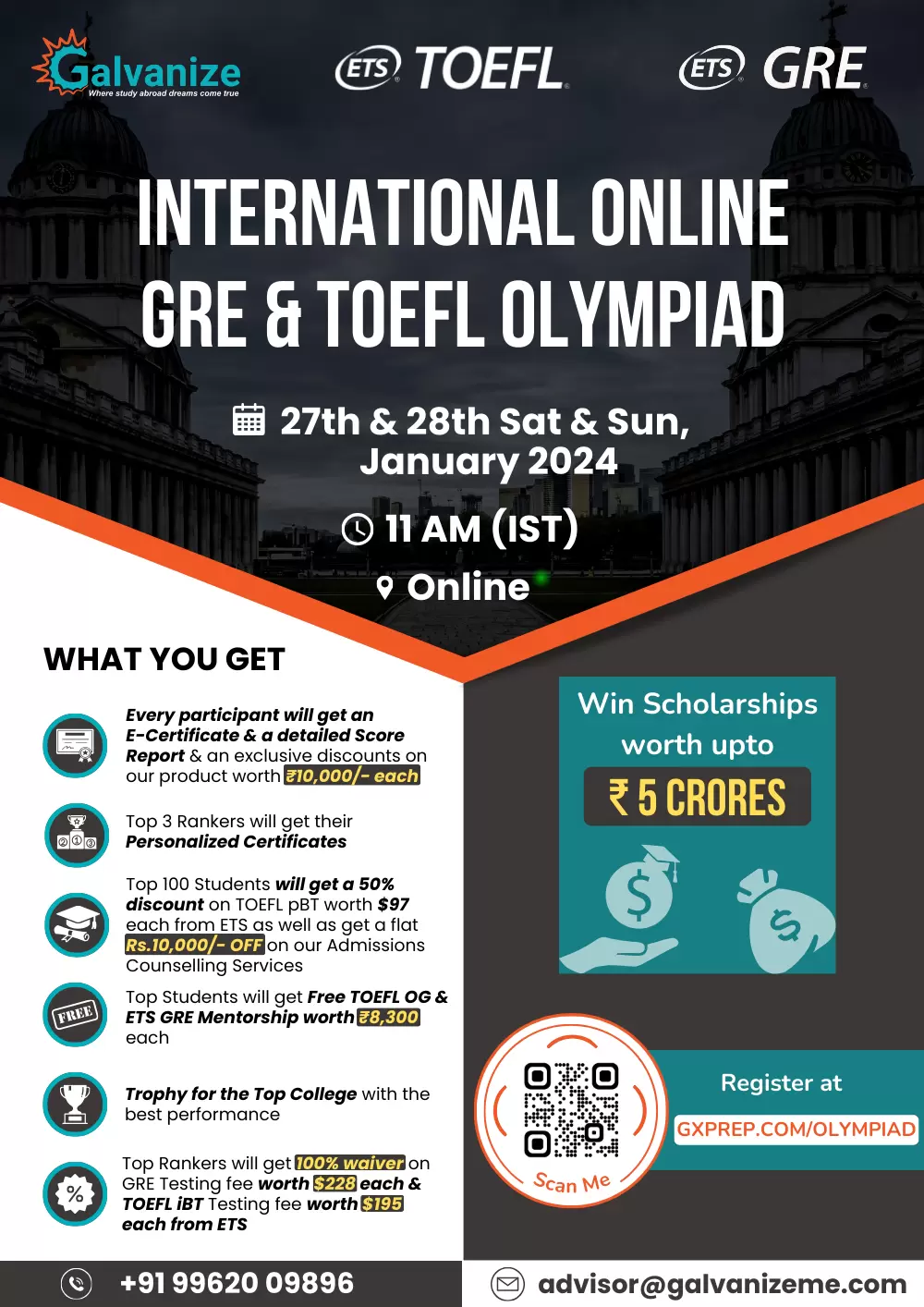International Online GRE & TOEFL Olympiad