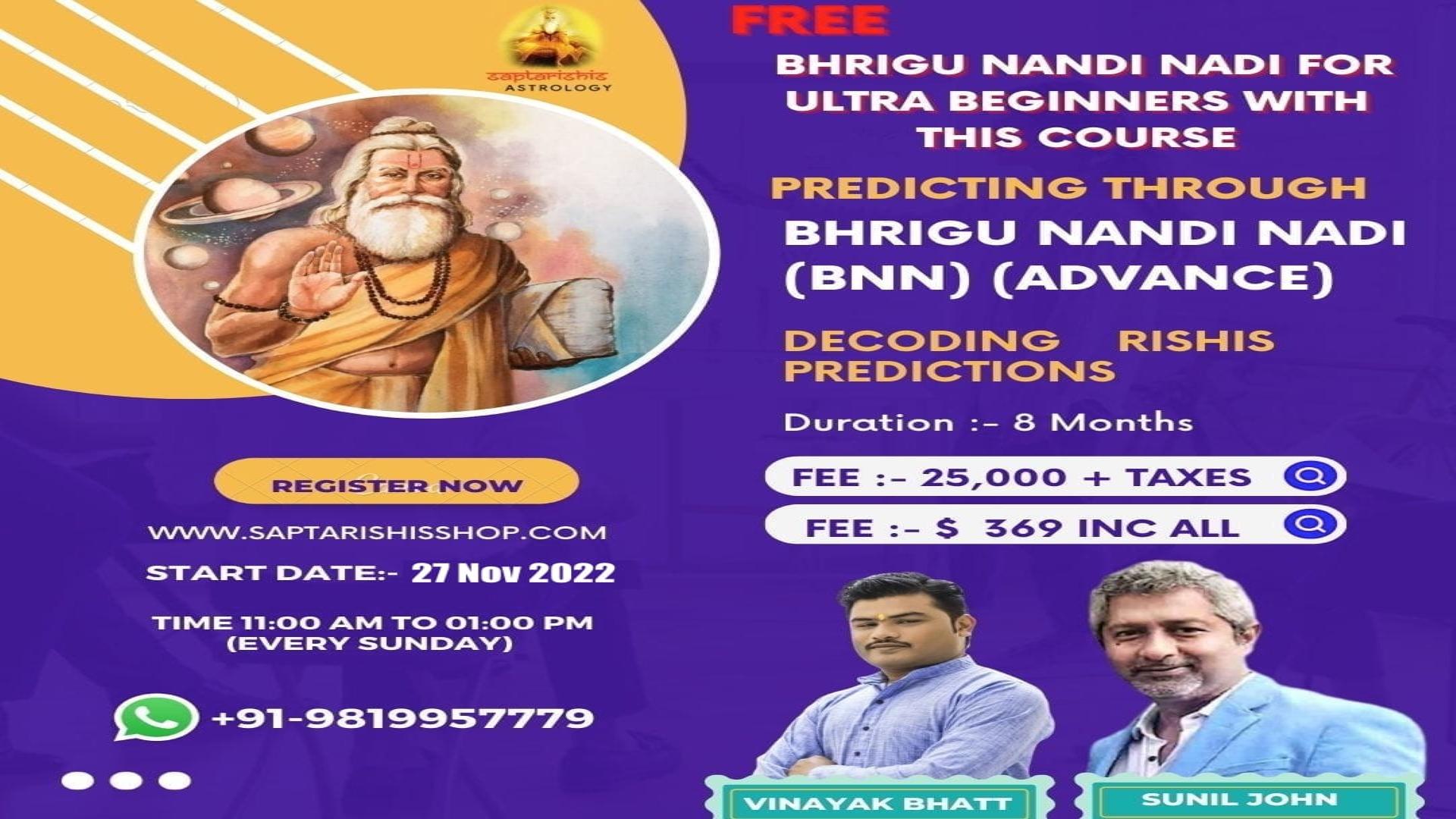 Learn Astrology Predicting Through Bhrigu Nandi Nadi(Basic To Ad)