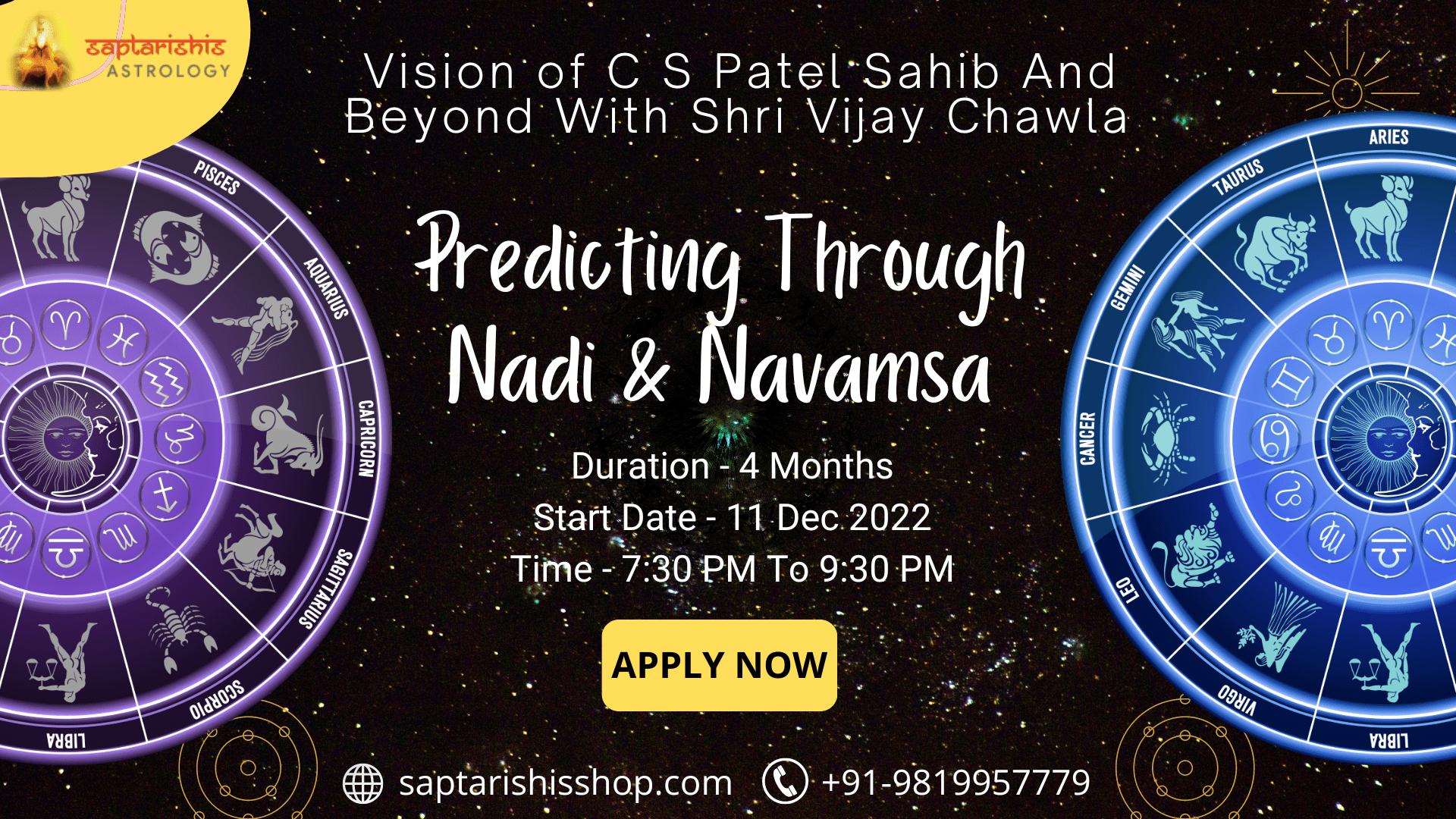 Learn Astrology Predicting Through Nadi & Navamsa by C S Patel