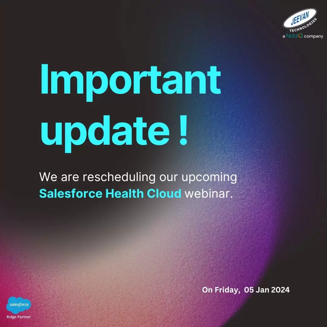 Salesforce Health Cloud webinar.