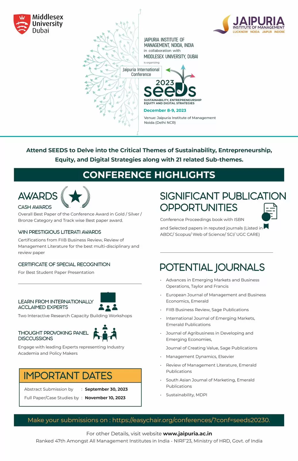 SEEDS sustainability, entrepreneurship, equity & digital strategy