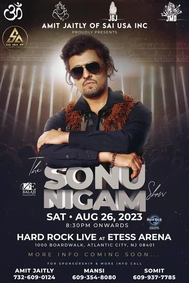 Sonu Nigam Live Concert In New Jersey 2023