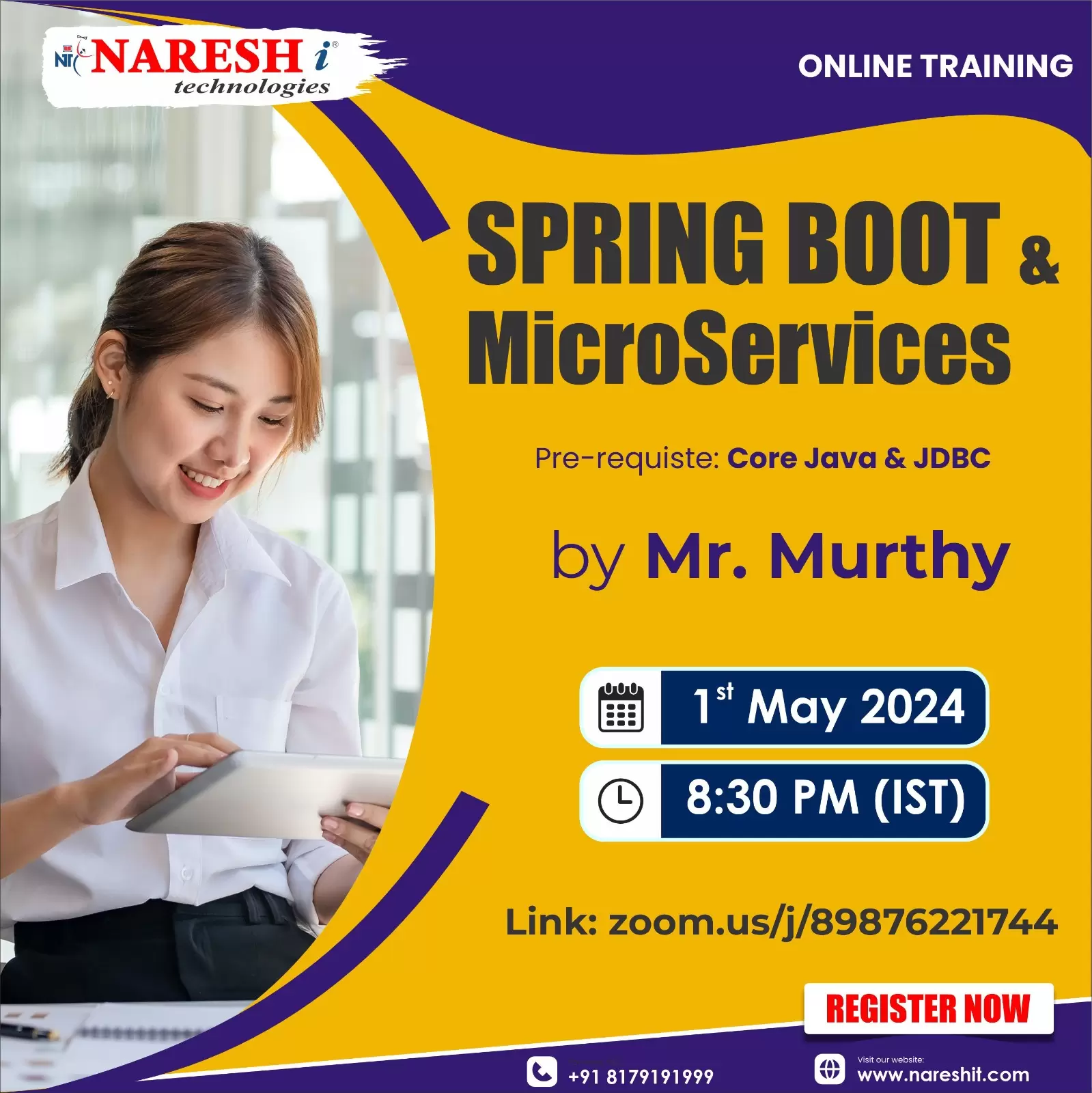 Springboot & Microservices Online Training in NareshIT