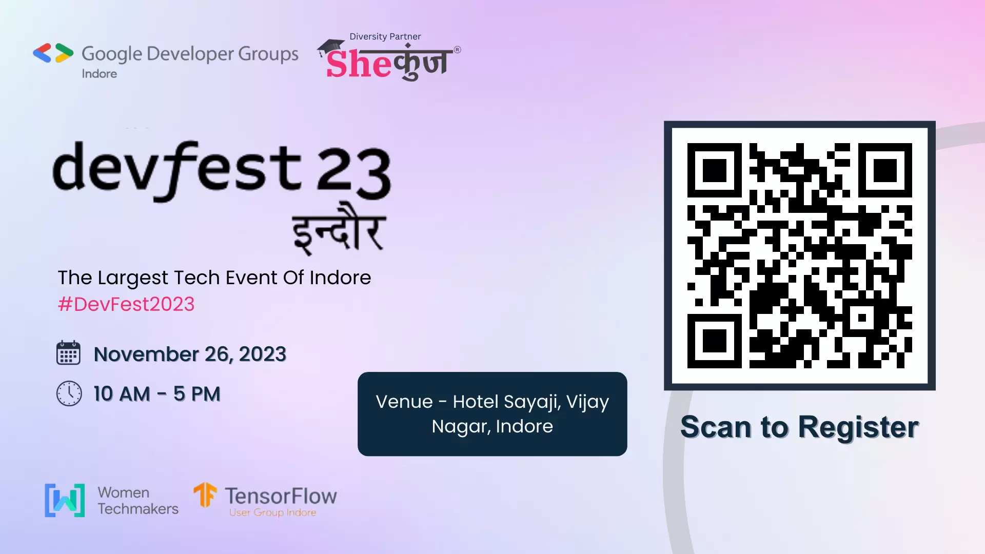 The Largest Tech Event Of Indore DevFest2023