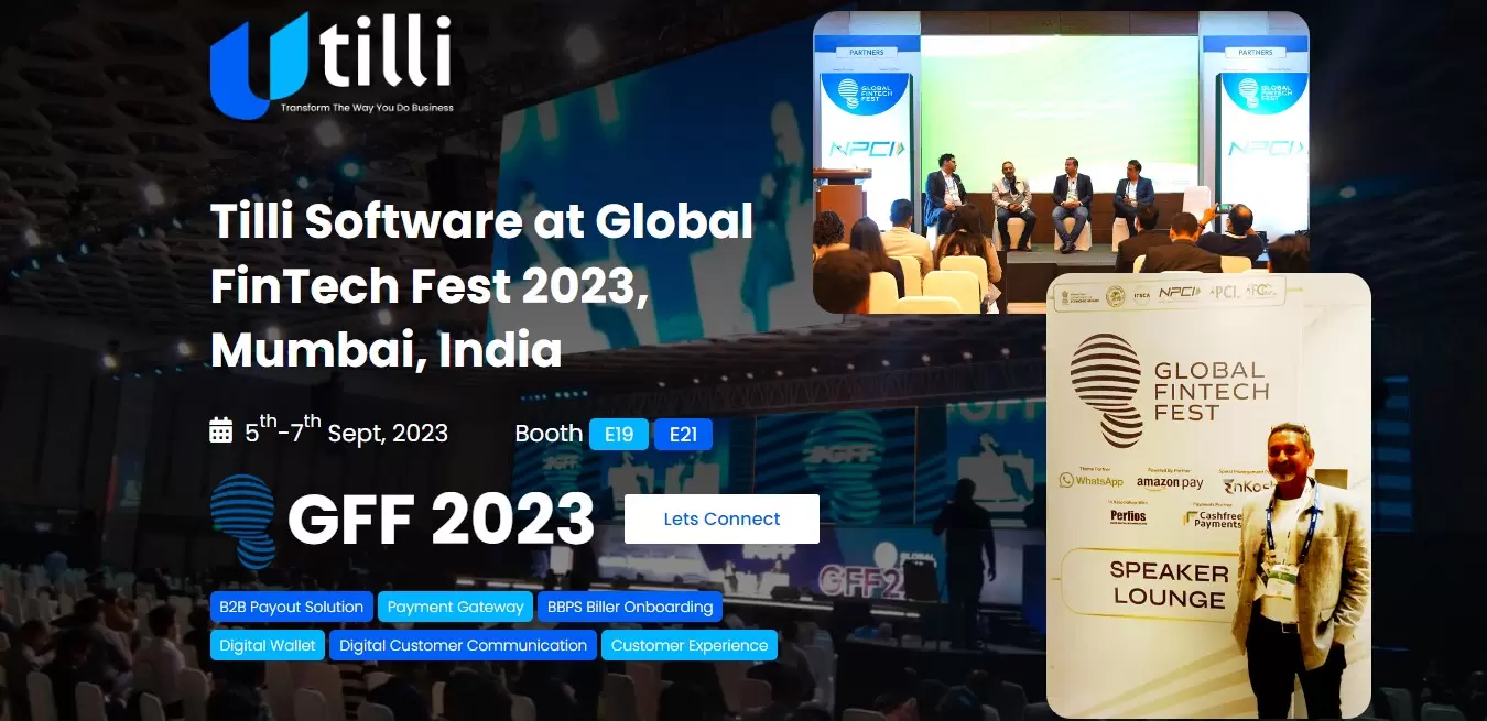 Tilli Software Attending the Global FinTech Fest 2023 in Mumbai