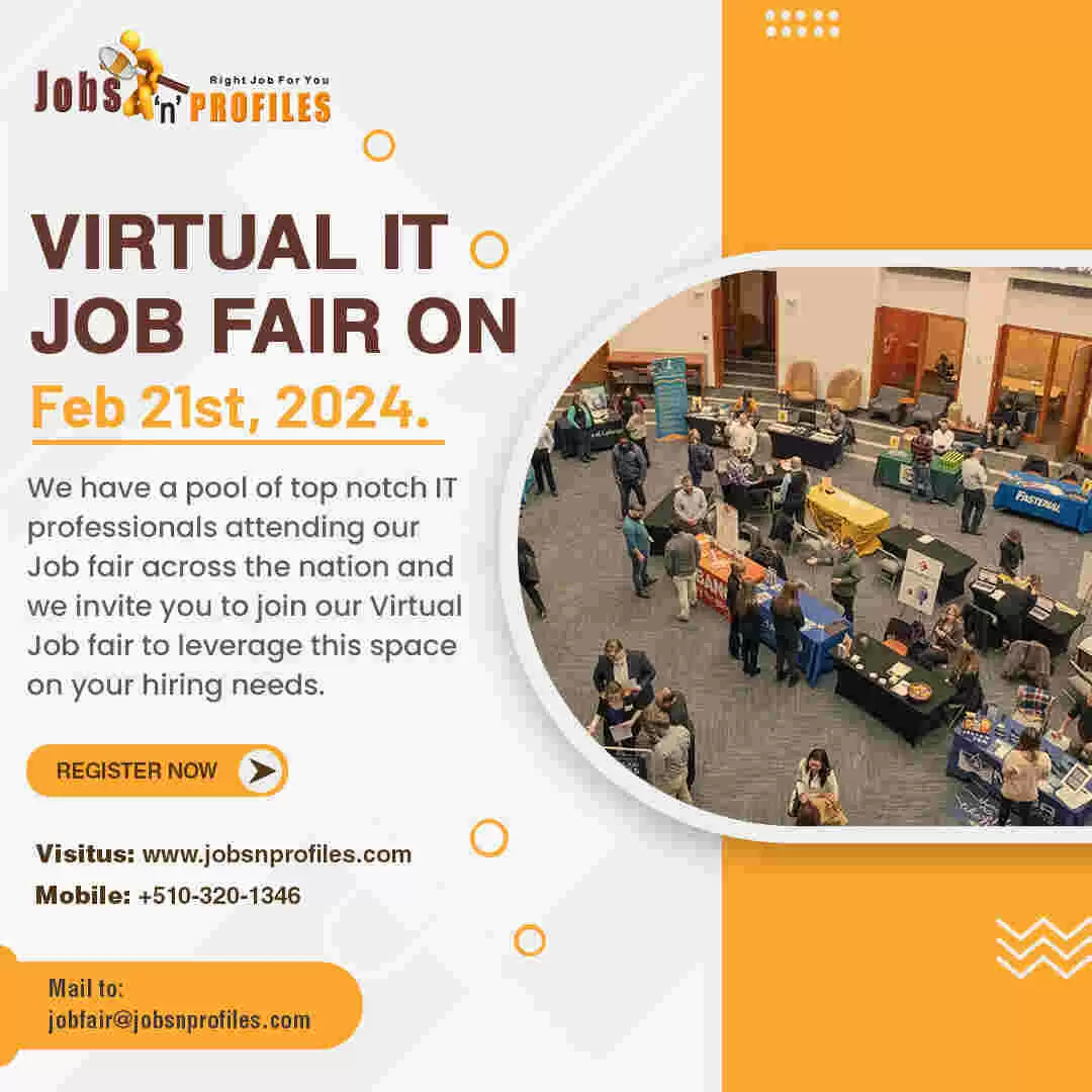 Virtual IT Job Fair By Jobsnprofiles.com on 21 Feb 2024
