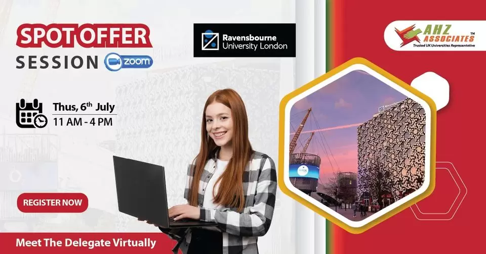 Virtual Spot Offer Session with Ravensbourne University London